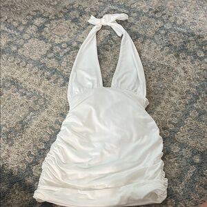 Kids White One Piece Swimsuit